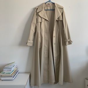 Beige trench coat